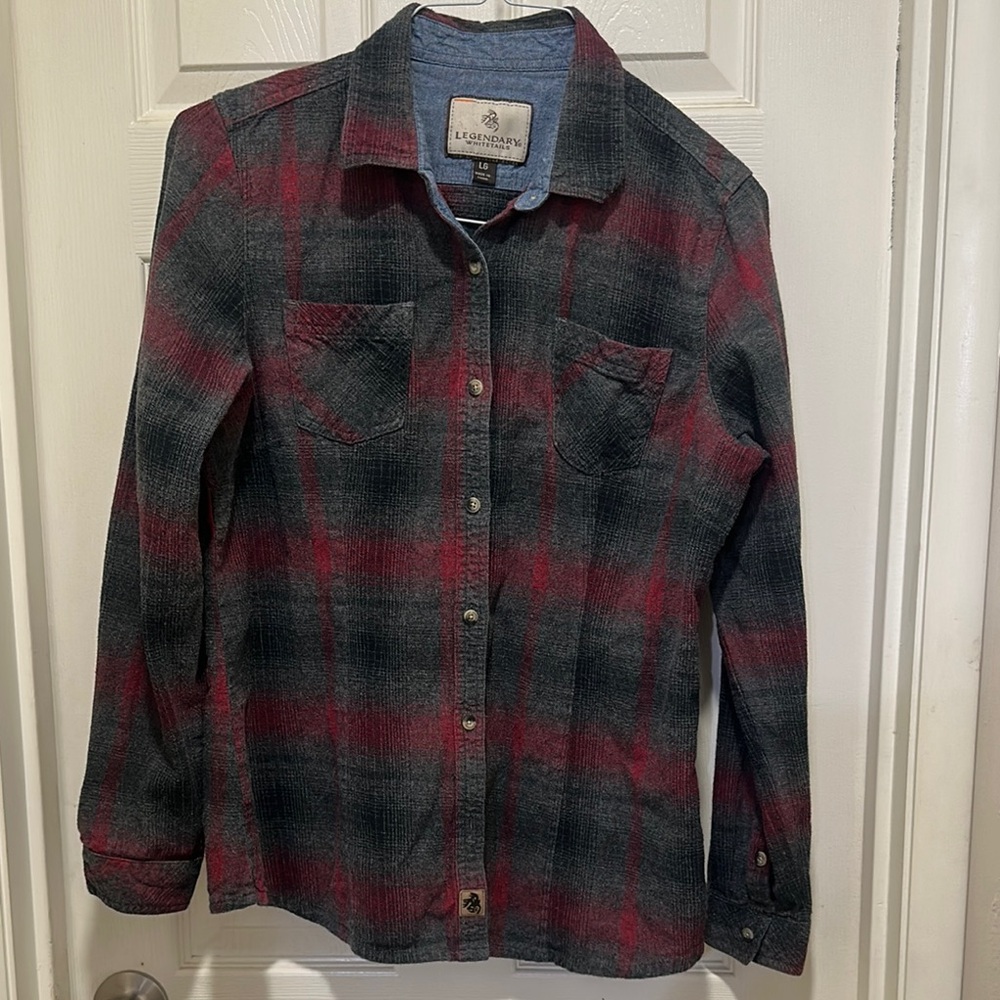 Legendary whitetails Red and Black Plaid Shirt